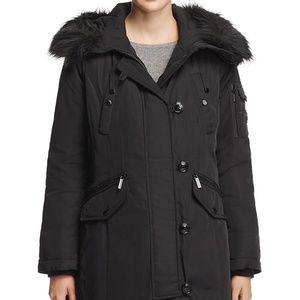Michael Kors Faux Fur Trim Parka